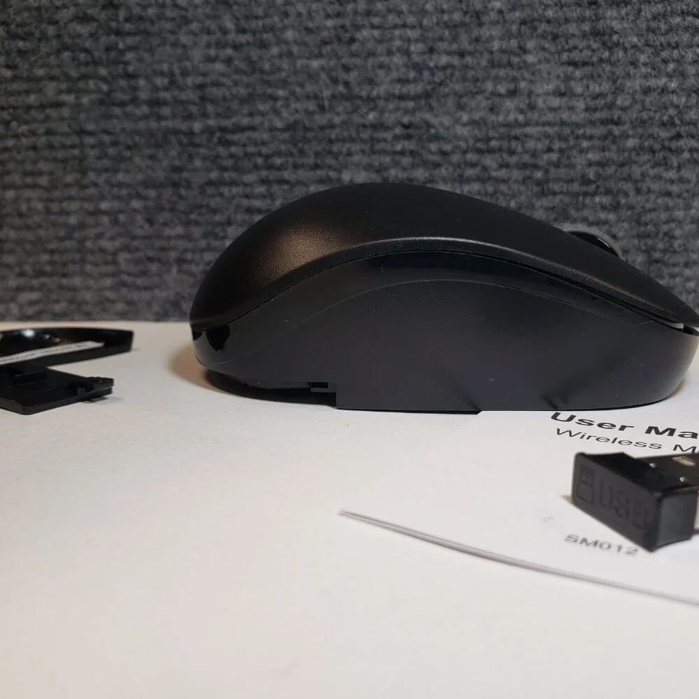 Seenda Wireless Mouse 2.4G Noiseless Mouse with USB Receiver. Black. for pc, mac